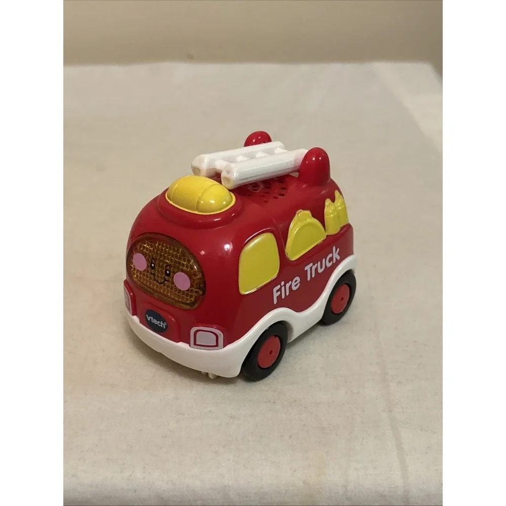 VTech Go! Go! Smart Wheels Lot of 4 Police Fire Tow Helicopter Toys
